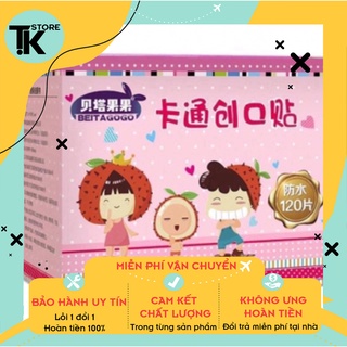 [Hàng Loại 1] Hộp 120 miếng Ơ gâu- băng cá nhân trẻ em( có hình ngộ nghĩnh) . .