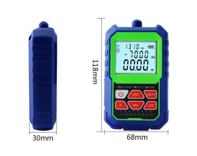 Máy đo công suất quang đa năng Cao Cấp Yoanghang có đèn soi quang Pin Lithium sạc USB