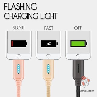 Auto Cut-off Fast Charging Nylon Cable Data Transfer Function Cord Line