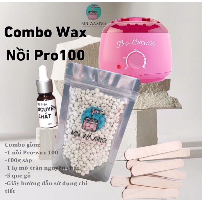 COMBO WAX LÔNG 1 KÈM NỒI PRO100