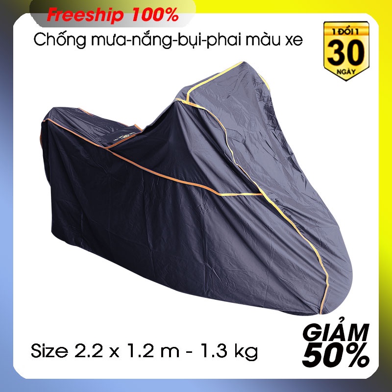 ♟Áo Phủ Xe Máy - che chất lượng tốt vải dù PVC nặng 1.3 kg chống nước nắng bảo hành 3 tháng