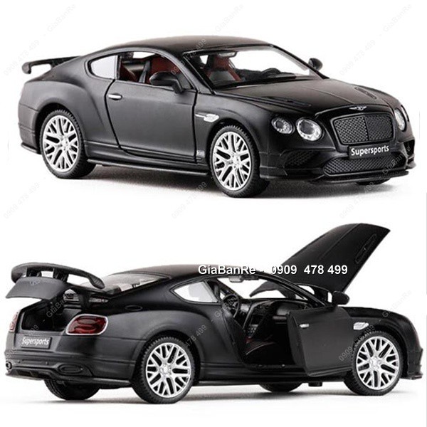 XE MÔ HÌNH SẮT TỈ LỆ 1:32 - BENTLEY GT - CAIPO - ĐEN - 9625.2