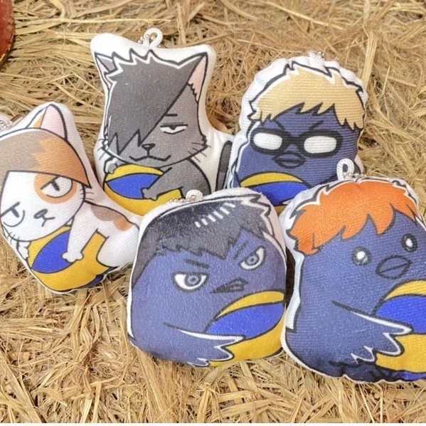HAIKYUU !!Móc Khoá Nhồi Bông Anime - Vua Bóng Chuyền Cute