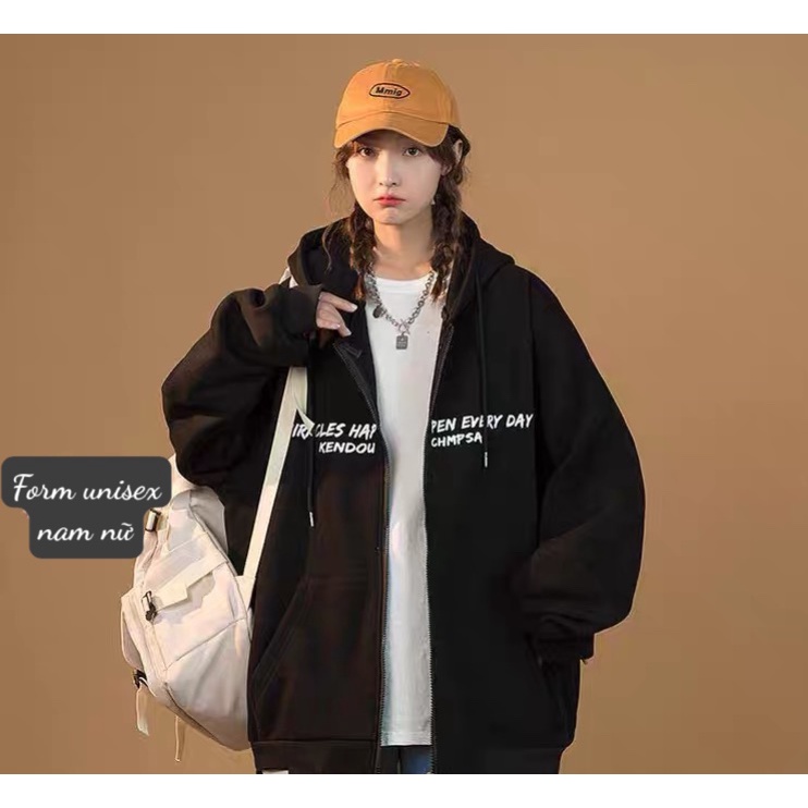 Áo khoác nỉ 🌸 Áo khoác bomber nhung nam nữ form rộng Unisex chất nỉ ngoại 2 lớp dày dặn - LUXCY | BigBuy360 - bigbuy360.vn