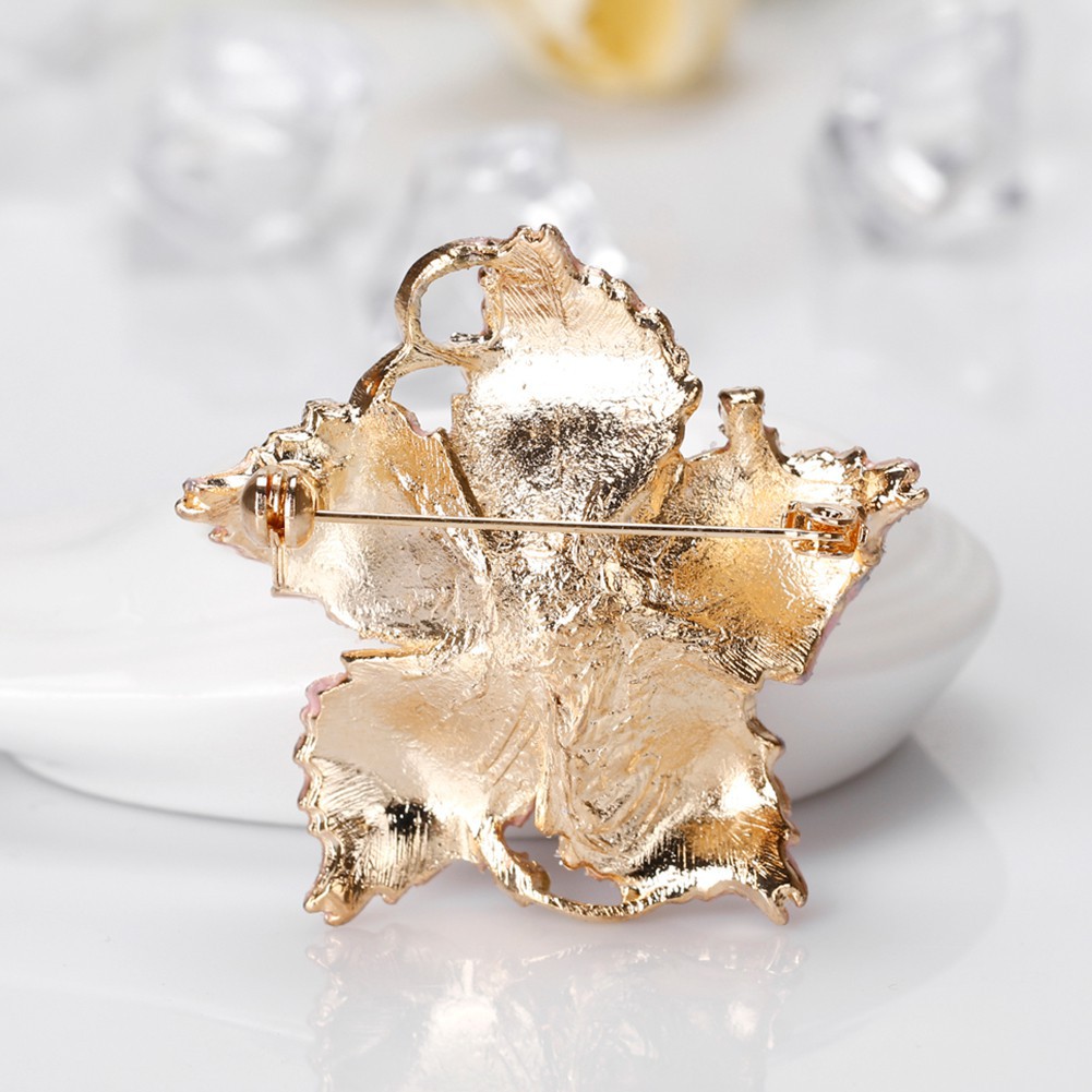 Ghim cài áo tạo hình bông hoa đính ngọc trai giả thời trang cho nữ