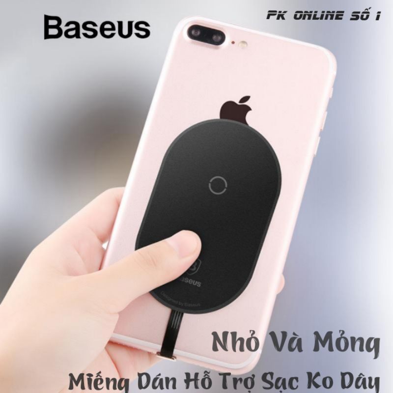 Miếng Dán Hỗ Trợ Sạc Không Dây Baseus Qi Cho Iphone,Samsung