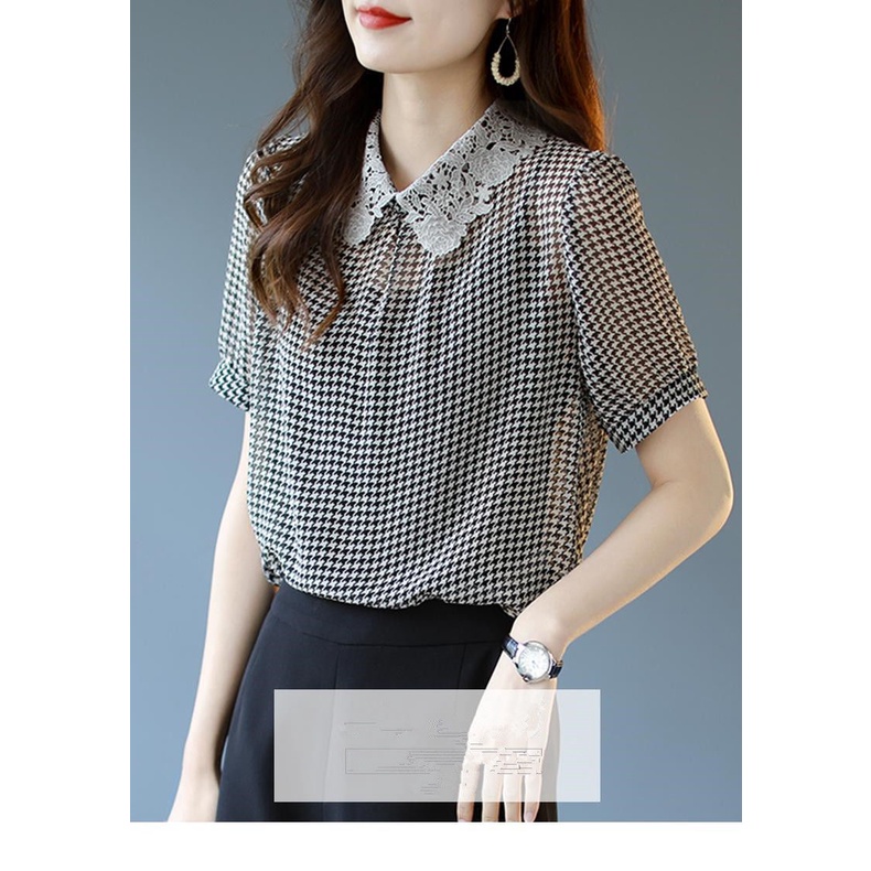 Áo Sơ Mi chiffon Ngắn Tay Thời Trang Mùa Hè Dành Cho Nữ