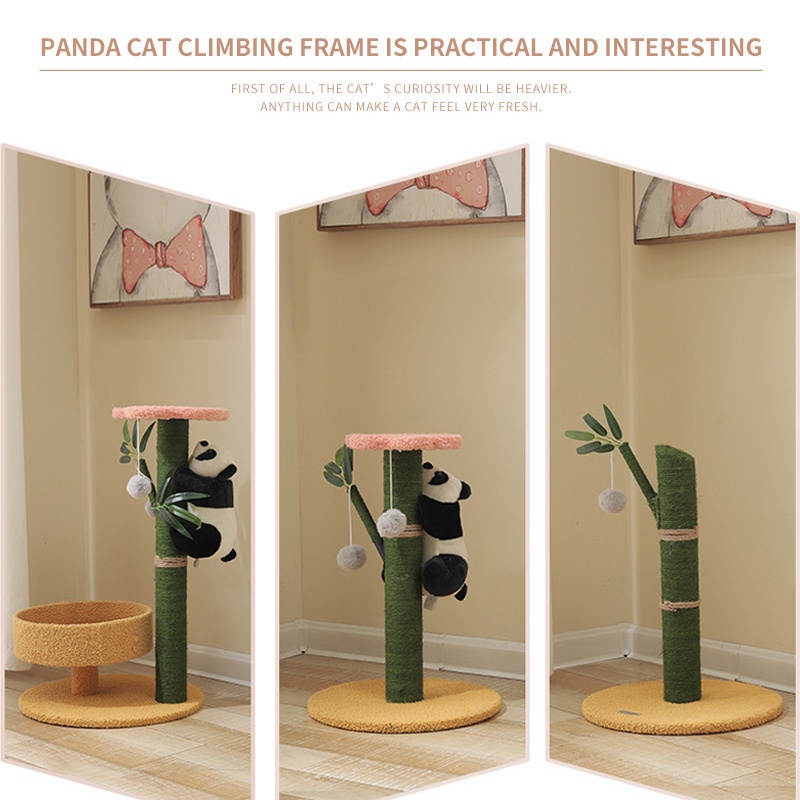 Cây Mèo Gấu Trúc Mài Vuốt Đồ Chơi Mèo