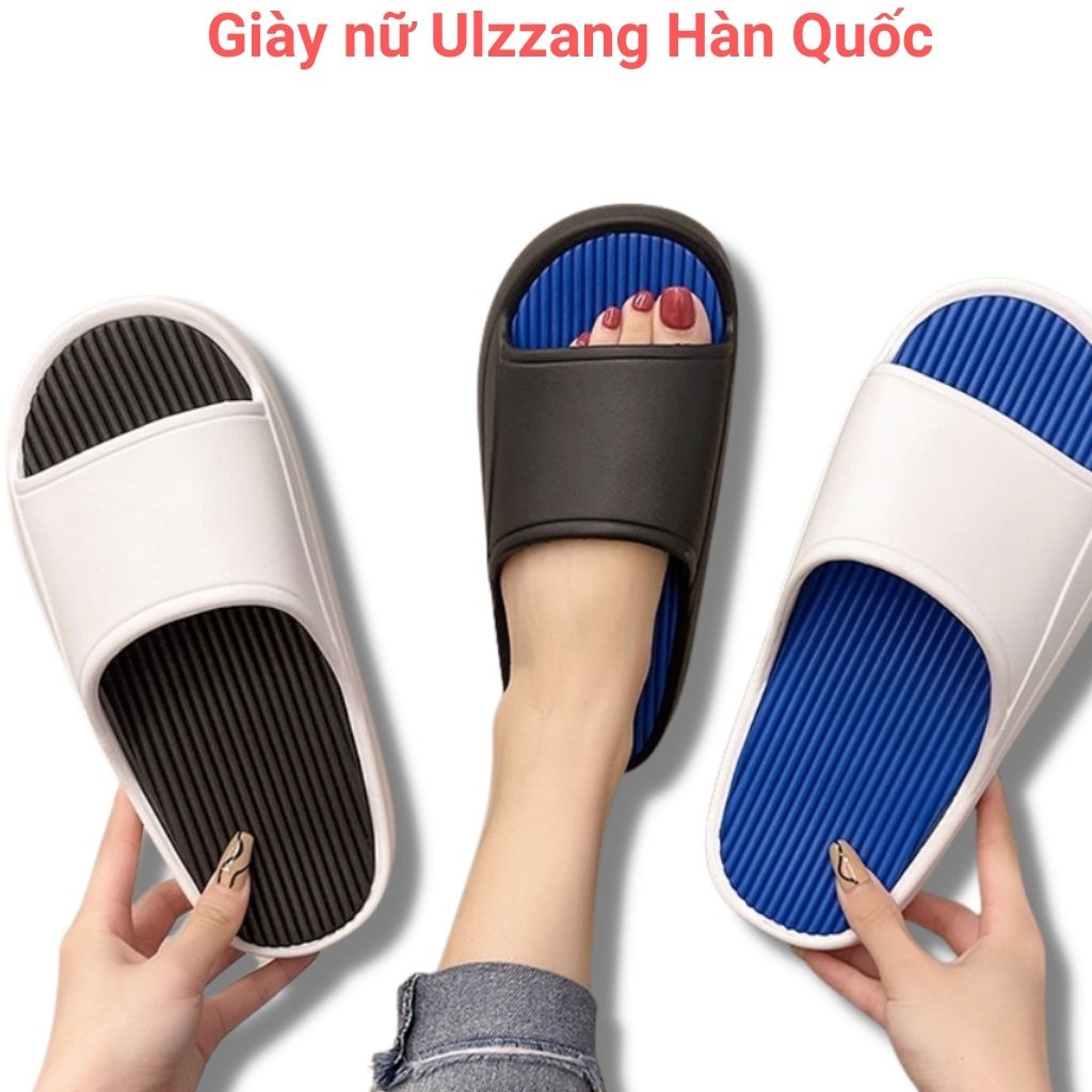 Dép bánh mì ,dép quai ngang đế cao 4cm, chất liệu eva cao cấp không thấm nước, size từ 36-41