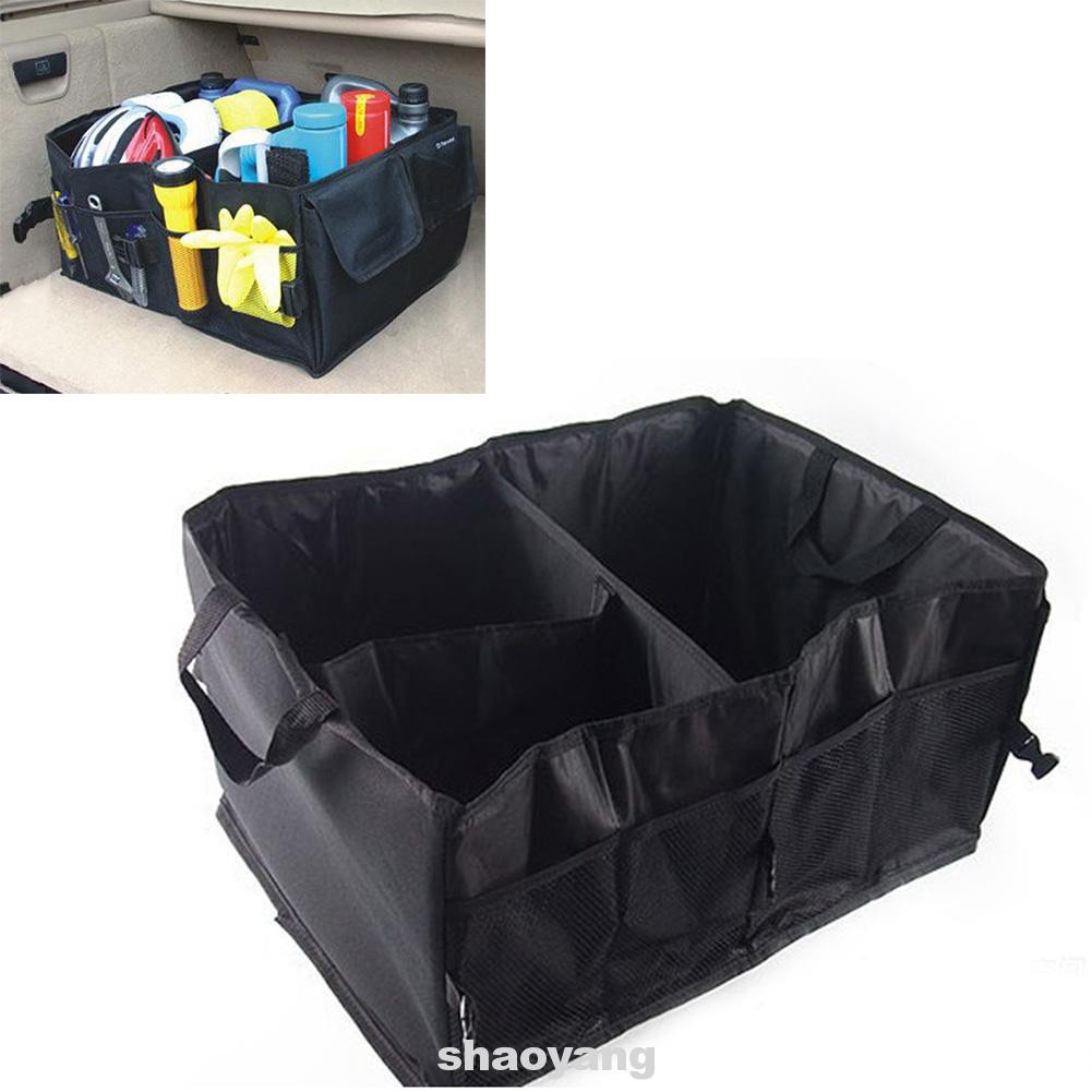 Flexible Oxford Cloth Space Saving Large Capacity Multi Pockets Trunk Organizer