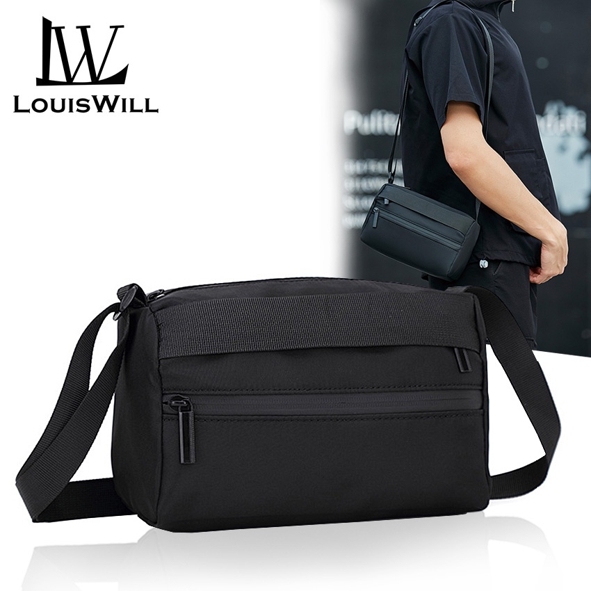 Túi Đeo Chéo LouisWill Mini Vải Oxford Chống Thấm Nước Thời Trang Cho Nam