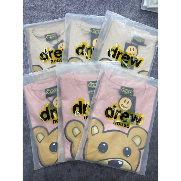 Áo thun tay lỡ DREW House Gấu Hogoto shop , Áo thun unisex nam nữ form rộng oversize chất liệu Cotton | BigBuy360 - bigbuy360.vn