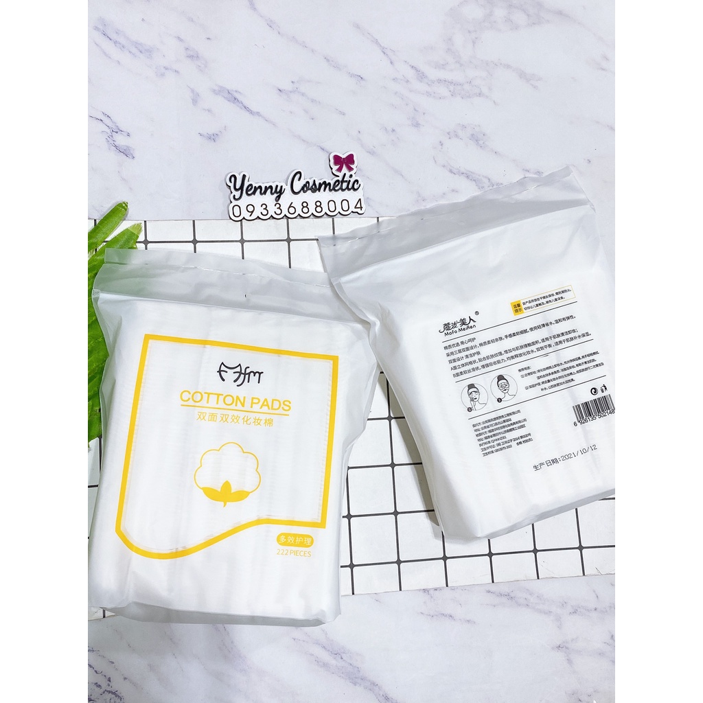 Bông Tẩy Trang 3 lớp Cotton Pads Túi 222 Miếng