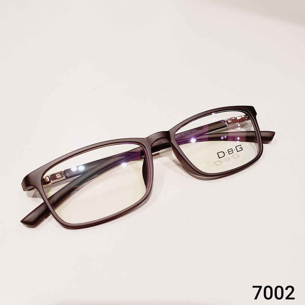 Gọng kính cận nhựa dẻo thời trang cao cấp 7002 - Gọng cận dáng vuông cho bạn nữ cá tính