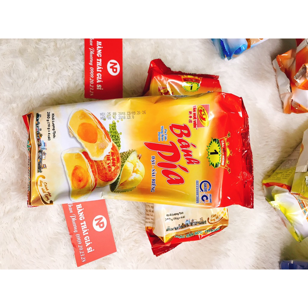 Bánh Pía Đậu Xanh Sầu Riêng Trứng Muối Tân Huê Viên