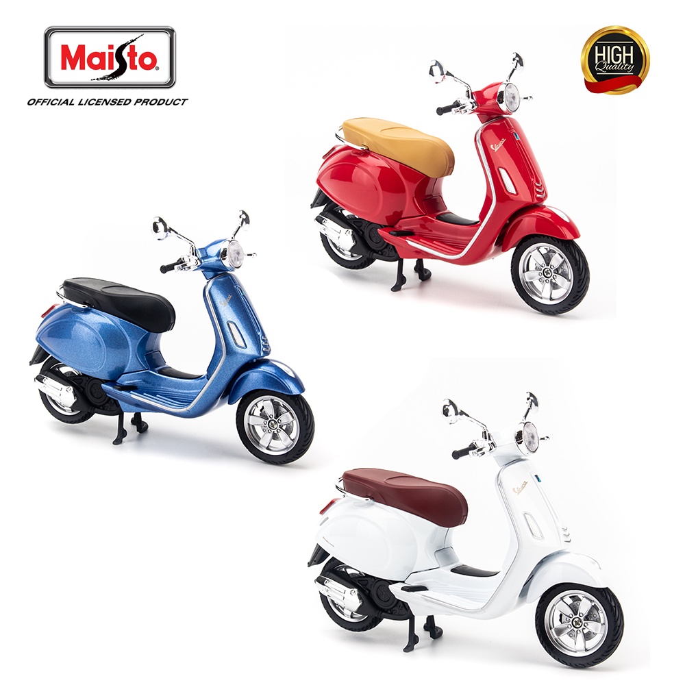 Mô hình xe máy Vespa 946, Primavera, GTS300 1:12