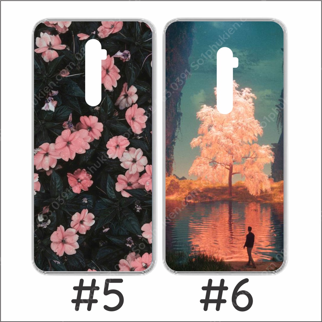 Ốp lưng Oppo Reno 10X Zoom dẻo in hình hoa sen nhiều mẫu đẹp