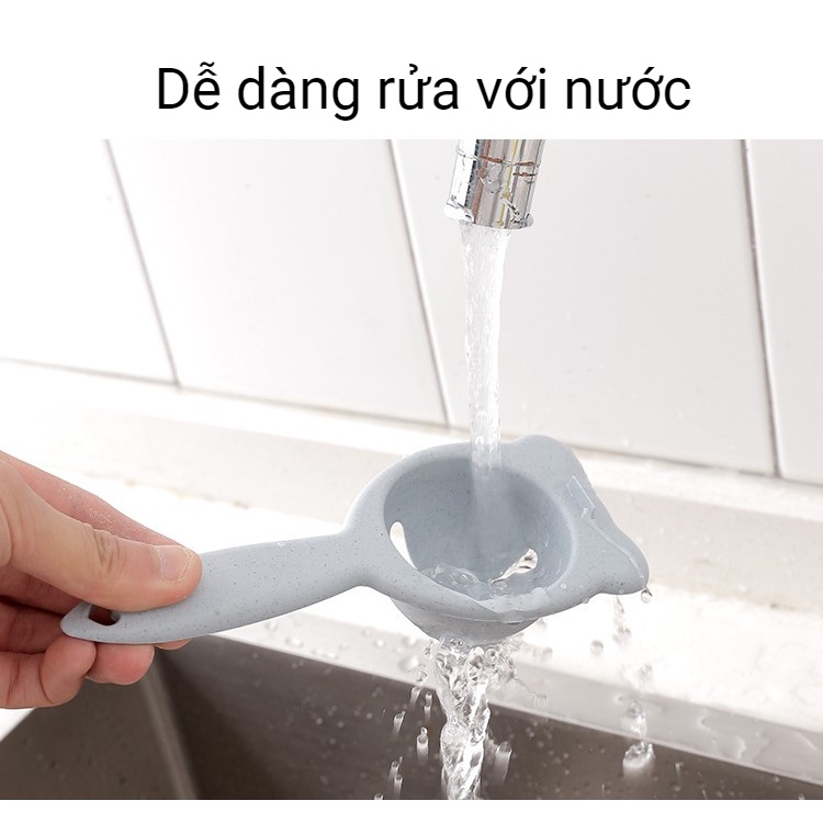 Dụng Cụ Tách Lòng Trắng Trứng Bằng Lúa Mạch An Toàn Cho Bé Hình Tai Gấu Đáng Yêu