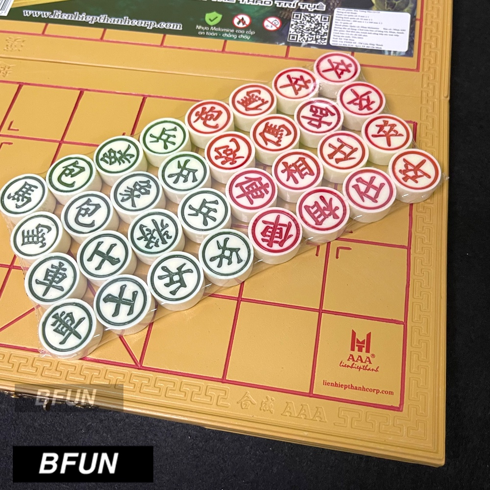 Bàn Cờ Tướng Kèm Cờ Bằng Ngà Liên Hiệp Thành KHÁCH CHỌN MÃ - Bộ Cờ Tướng Board Game Đồ Chơi Trẻ Em BFUN