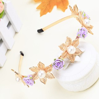 Cài tóc VIP handmade gắn hoa đất sét và đá siêu sang VIP56045