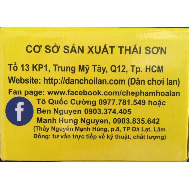 Bán Com bo 10 lọ Chế phẩm phun lan Hùng Nguyễn hàng nhập, phân phối trong nước bởi thietbinhavuon.