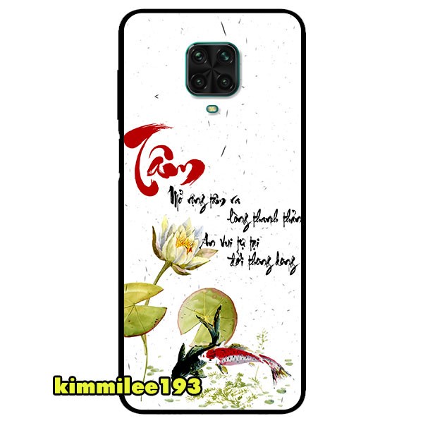 Ốp lưng dành cho Xiaomi Redmi Note 9s - Note 9 Pro - Note 9 Pro Max - Thư Pháp Tâm