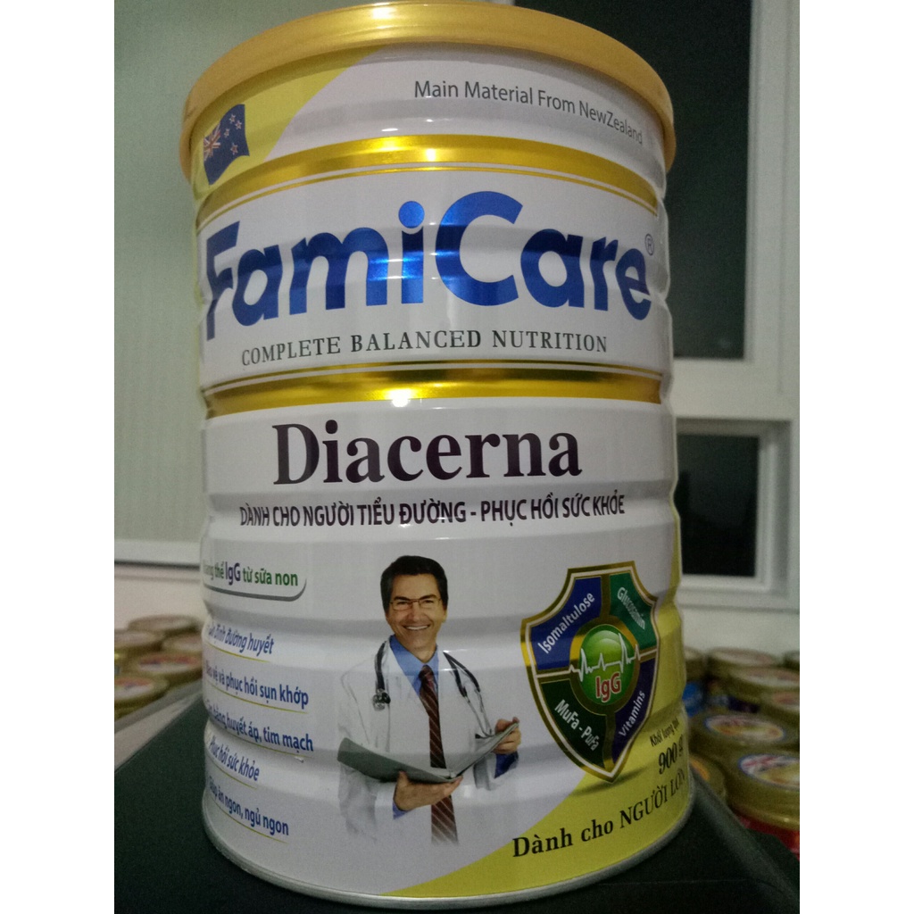 Sữa tiểu đường Diacerna FamiCare lon 900g - Date 2024