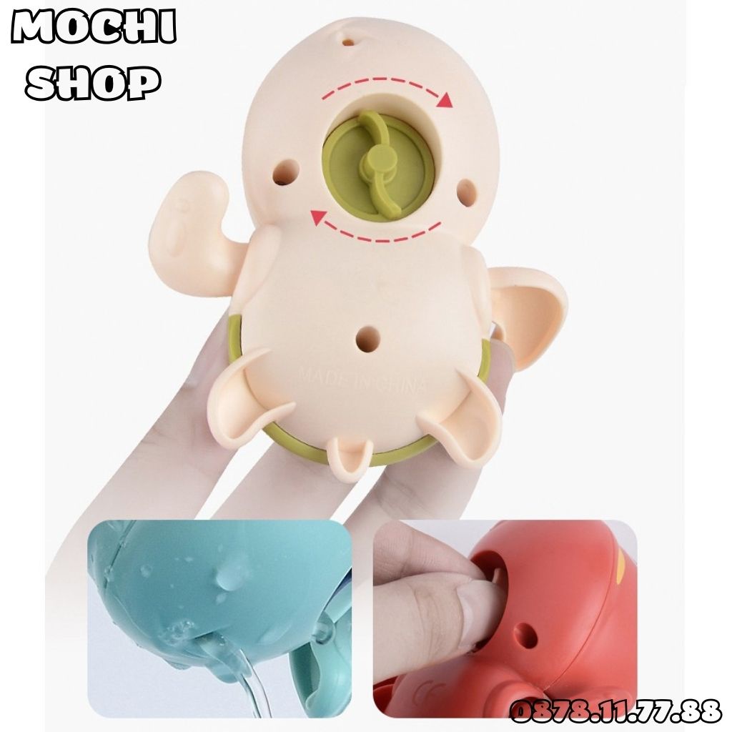 Rùa Con Thả Bồn Tắm Cho Bé Dễ Thương – Đồ Chơi Dây Cót Nhà Tắm Mini Hình Con Rùa Nhiều Màu Sắc