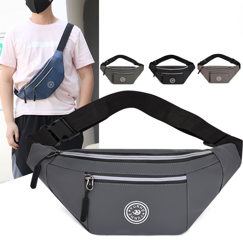 Túi đeo chéo ngực nhiều ngăn bằng vải oxford thời trang cho nam và nữ