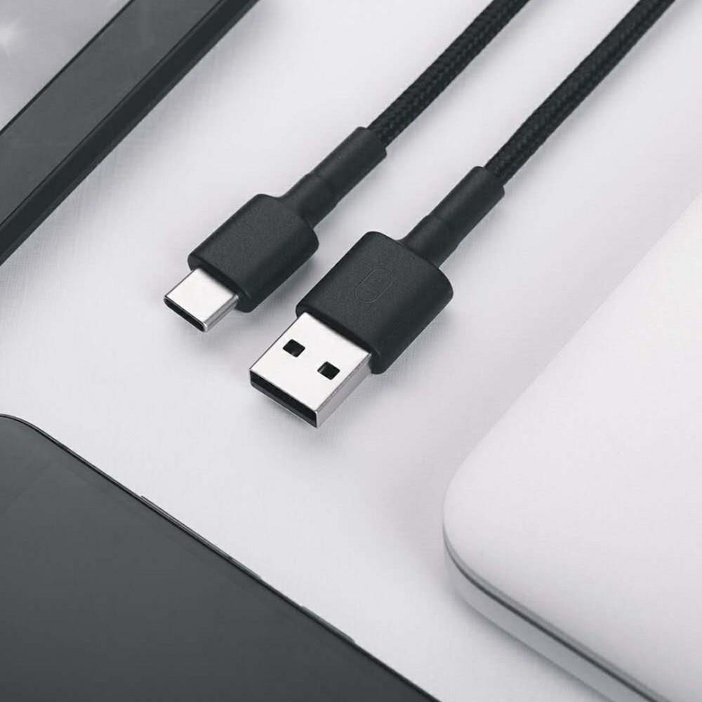 Cáp Sạc Đồng Bộ Dữ Liệu Dây Bện XIAOMI Từ USB Sang Type-C Dài 100cm