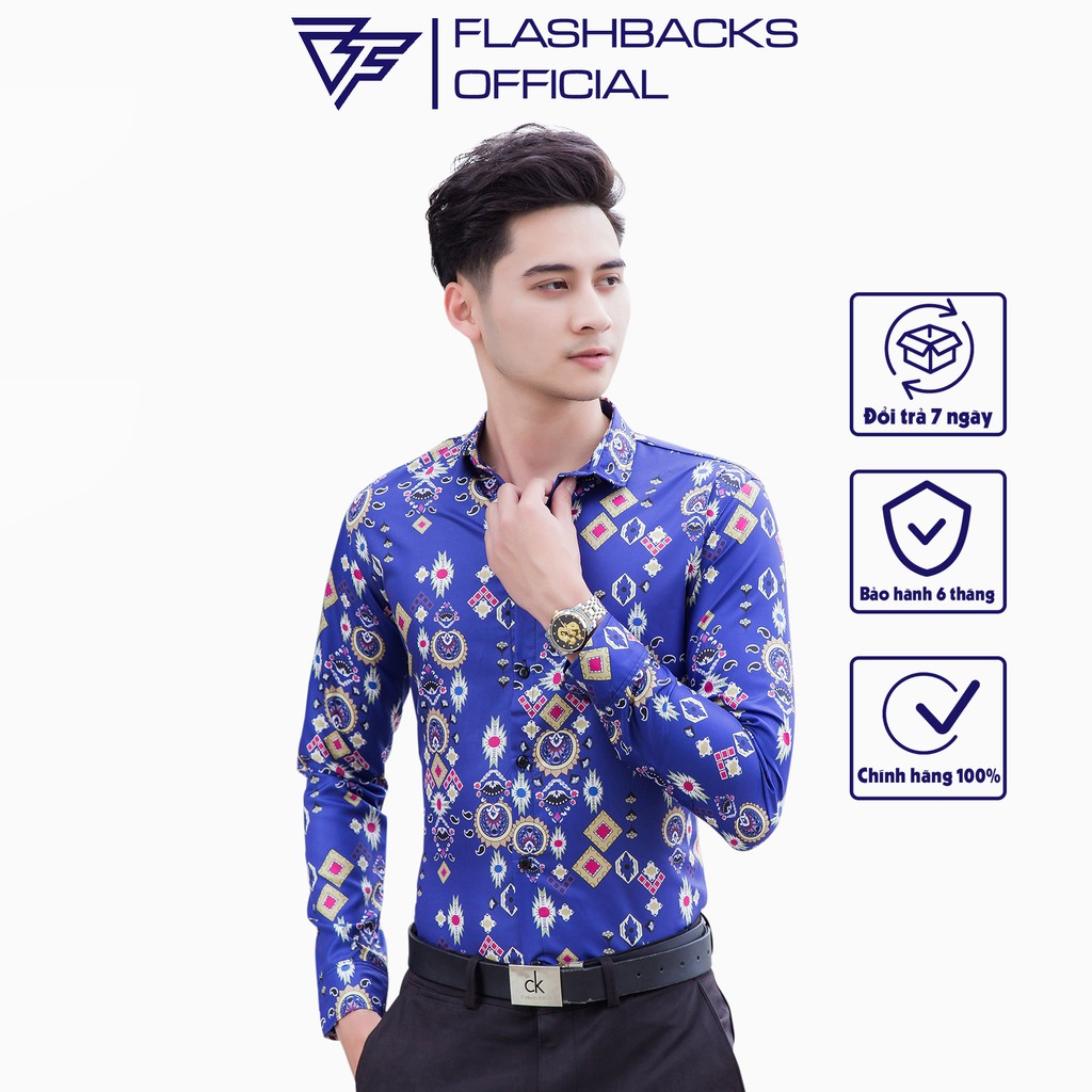 Áo Sơ Mi Nam FLASHBACKS Dài Tay -  SM00008 Dài Tay Cổ Bẻ - Thời Thượng - Hàng Xuất Khẩu Cao Cấp - Phong Cách Hàn Quốc | BigBuy360 - bigbuy360.vn