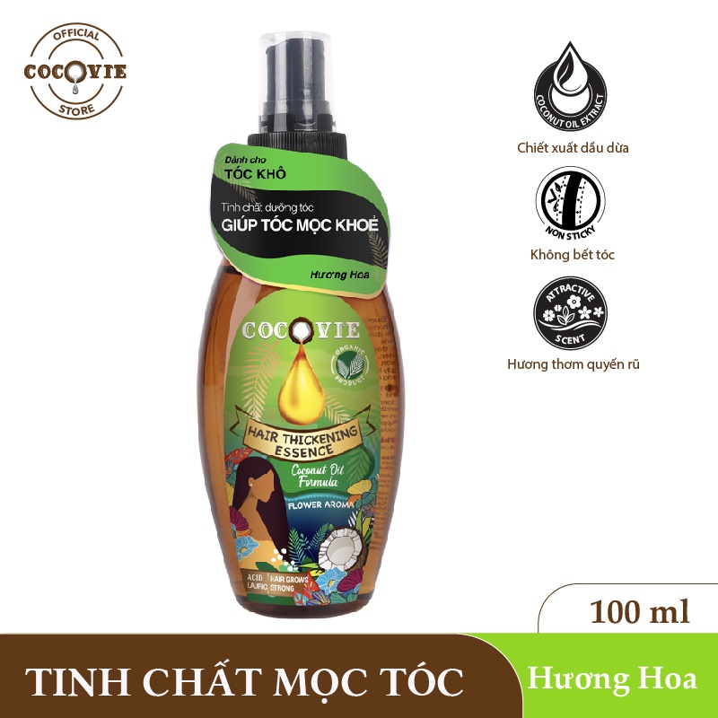 [CHÍNH HÃNG] Tinh chất dưỡng tóc dày khỏe COCOVIE 100ml