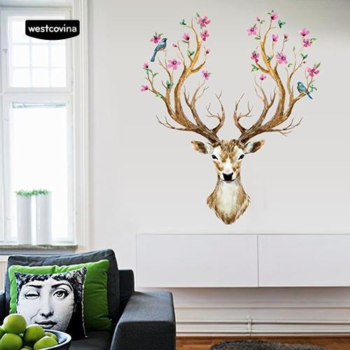 Sticker dán tường hình hươu