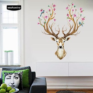 Sticker dán tường hình hươu