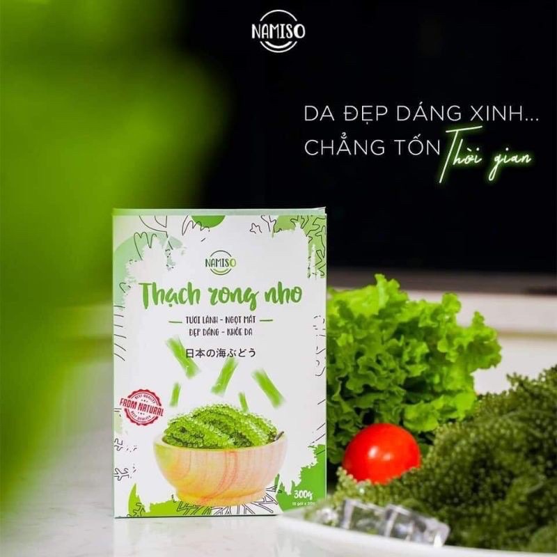 Thạch rong nho Namiso Chính Hãng -1 Gói Lẻ 20gr - thạch rong nho giúp khỏe da đẹp dáng | BigBuy360 - bigbuy360.vn