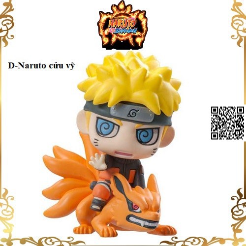 Mô hình Naruto nhiều biến hóa cưởi cửu vỹ và vua cóc Chibi 1106