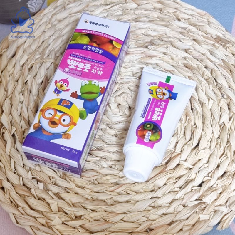 Kem đánh răng dành riêng cho trẻ em PORORO Hàn Quốc 75g