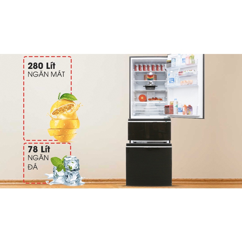 Tủ lạnh Mitsubishi Electric Inverter 358 lít MR-CX46EJ-BRW-V-ĐIỆNMÁYTỒNKHO.COM