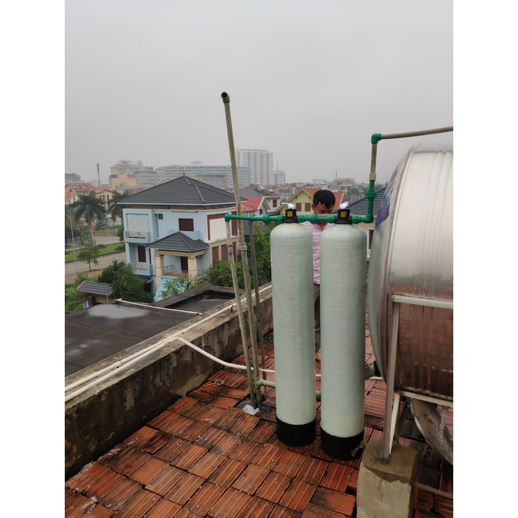 Cột Lọc Nước + Van chuyên xử lý nước giếng khoan
