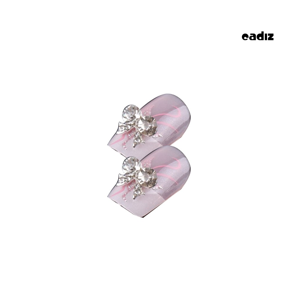 [Hàng mới về] Set 10 phụ kiện đính móng trang trí hình nơ 3d