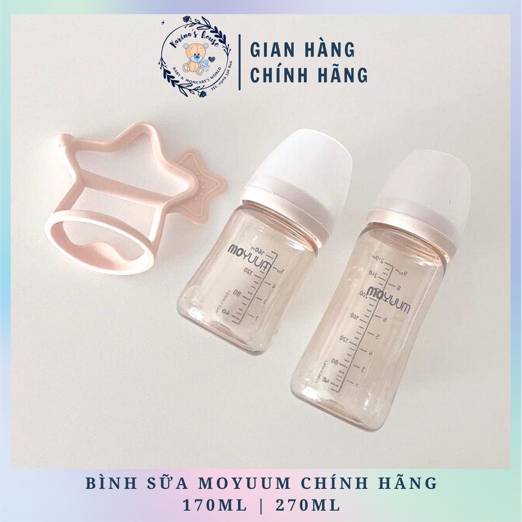 [Sẵn] Bình sữa bản gold 170ml/270ml Moyuum nội địa Hàn [chính hãng]