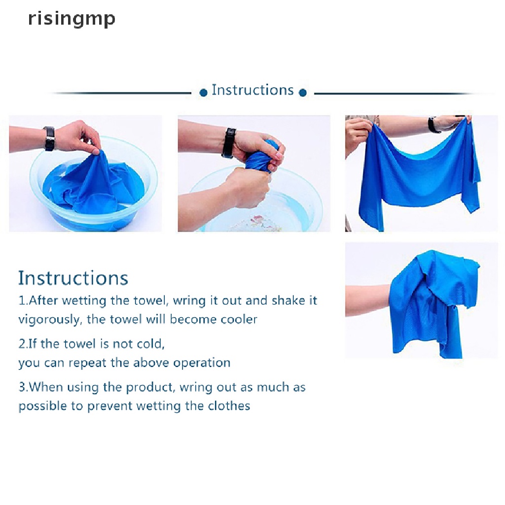 [risingmp] Khăn Lạnh Thể Thao Làm Mát Lạnh ♨Trên đó