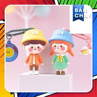 Bộ móc khóa cặp đôi siêu dễ thương, đáng yêu