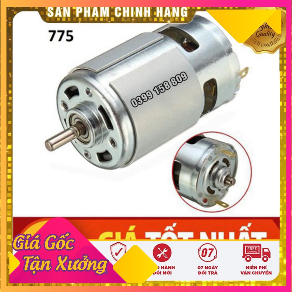 [ GIÁ HỦY DIỆT ]  Motor 775 12v -24v tốc độ 16000 vòng có bạc đạn - motor siêu bền cho dân diy chuyên nghiệp