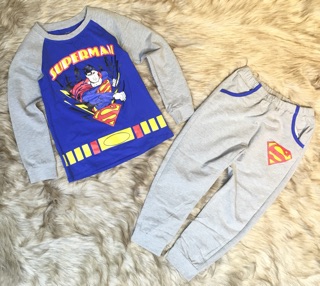 Bộ cotton superman bé trai size đại