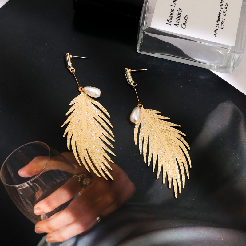 S925 Hoa Tai Kim Loại Thiết Kế Đơn Giản Hợp Thời Trang