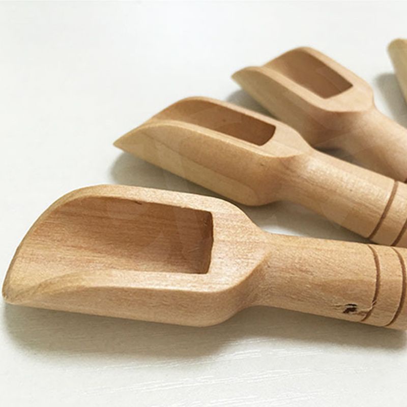 Muỗng Gỗ Mini Múc Trà/Cà Phê/Kẹo Tiện Dụng
