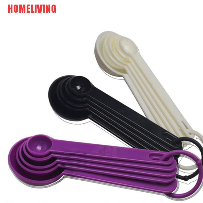 Set 5 Muỗng Đo Lường Bằng Nhựa Tiện Dụng Khi Làm Bánh