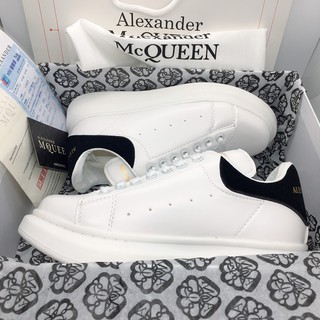Giày MCQ gót đen DÂY LỤA full box cao cấp .