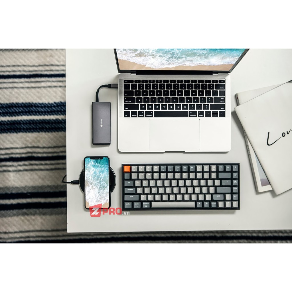 Bàn phím cơ Keychron K2 RGB Light - Aluminum | BigBuy360 - bigbuy360.vn